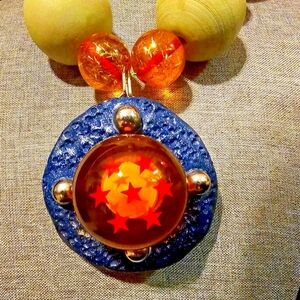 Saiyan Ascension Necklace -NWT-Pendant- 3.5in- Necklace 16.5 in